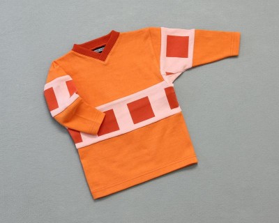 Kid's ???? Long Sleeve V-Neck Orange